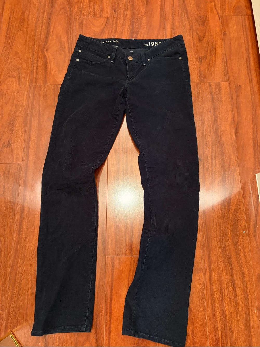 Women’s Straight-Leg low rise corduroys